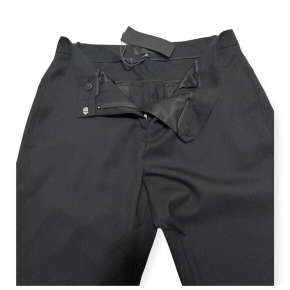 NILI LOTAN Tel Aviv Wool-blend Twill Straight-leg Pants In Black, Size 10, Nwt - Picture 10 of 15